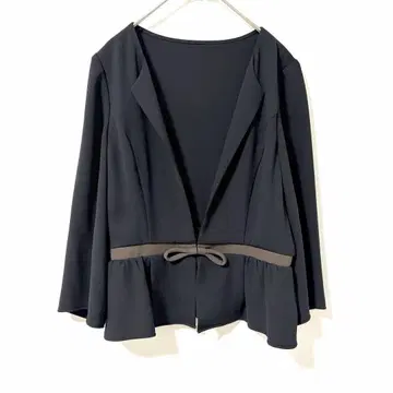 FOXEY NEW YORK 허리 리본 자켓 블라우스 40