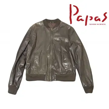 파파스 라무 자켓 브라운 양가죽