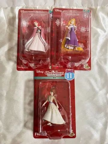 디즈니 Happy 복권 크리스마스 오너먼트 아리엘 안나 라푼젤