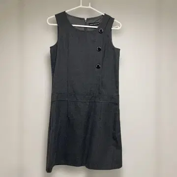 MARY QUANT 그레이 슬리브리스 미니 원피스