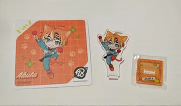 18trip 마네키네코 콜라보 이소타케 아쿠타 미니 아크릴 스탠드+코스터