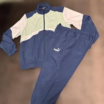PUMA 저지 상하의 세트 XXL 네이비/라이트 그린