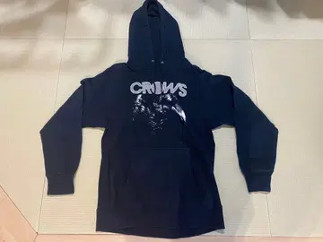 SiM CROWS 후드 부착 후드티 블랙
