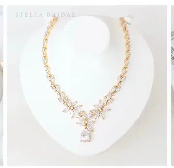 STELLA BRIDAL 골드 목걸이