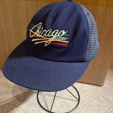 시카고 자수 캡 네이비 빈티지 Made in USA