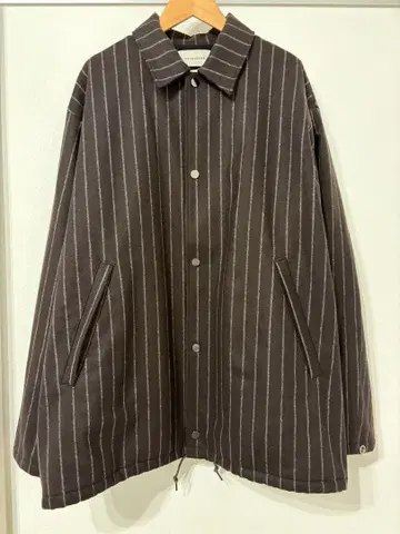 MARKAWARE 다크 브라운 스트라이프 커버올