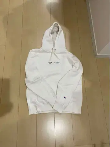 Champion 화이트 후드티 L 사이즈