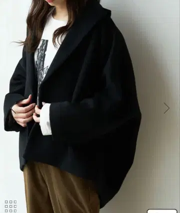 로페피크닉 비버 코쿤 코트 블랙