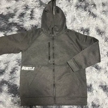 BURTLE 그레이 풀 집업 후드티