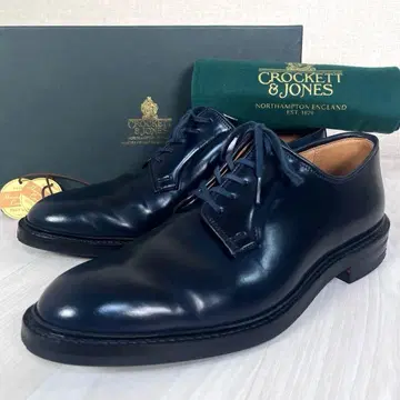 [ 새상품급 ] 크로켓&존스 가죽 신발 라나크 4 코도반 네이비 9E
