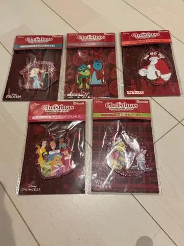 디즈니 크리스마스 2025 제일복권 [ 오너먼트 5세트 ]