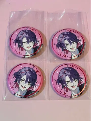 와타라이 히바리 니지산지 VOLTACTION 3주년 캔뱃지 4개 세트