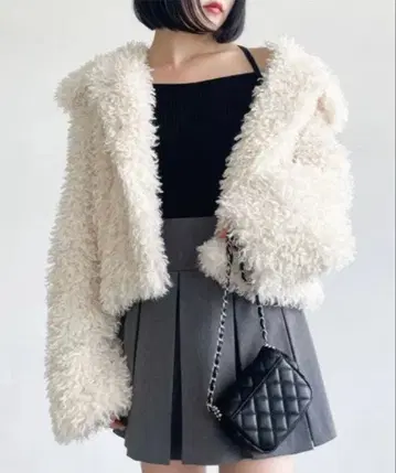 [ Heather ] 볼륨 퍼 블루종