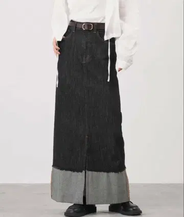 1착. 롤업 데님 스커트