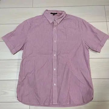 theory 반팔 셔츠 빨간색과 화이트 스트라이프 42