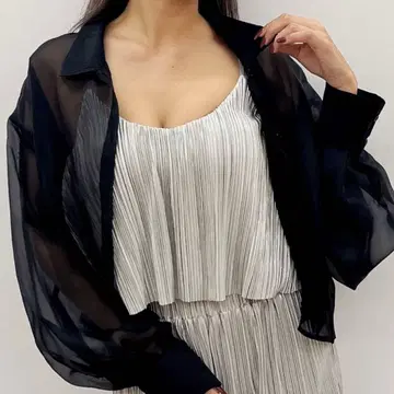 미사용 GYDA 시어 숏 셔츠