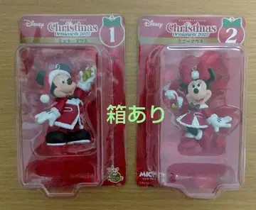 디즈니 미키 미니 크리스마스 오너먼트 피규어 2체