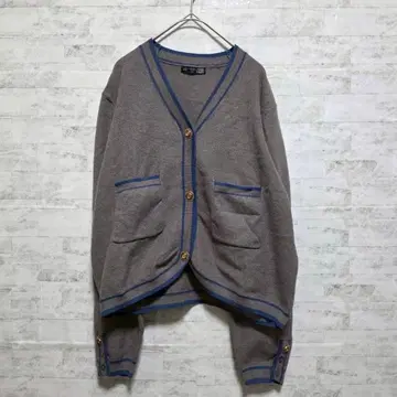 [ 데이지 ] 니트 가디건 M 골드 버튼 V넥 오버 사이즈