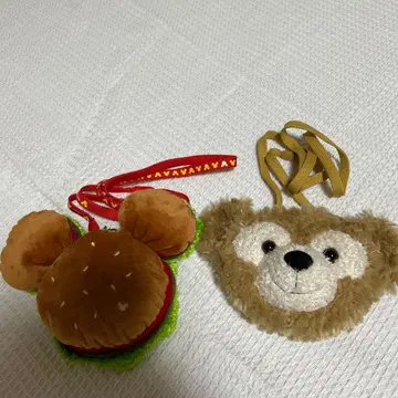 가격 인하!! 더피 햄버거 모양 파우치 2개 세트