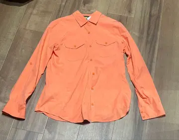 Eddie Bauer 오렌지 긴팔 셔츠 PXS