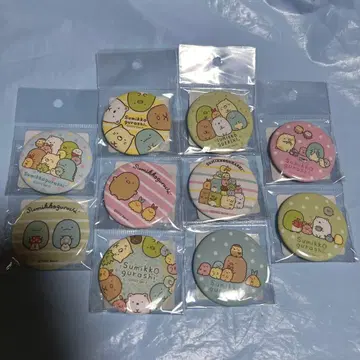 [단종] 2022년 산엑스 스미코구라시 캔뱃지 10종류 세트 새상품