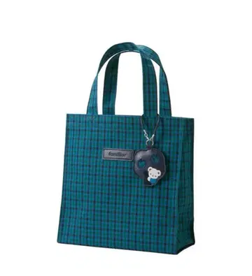 패밀리아 체크 토트백 소 블루 계열 체크 familiar