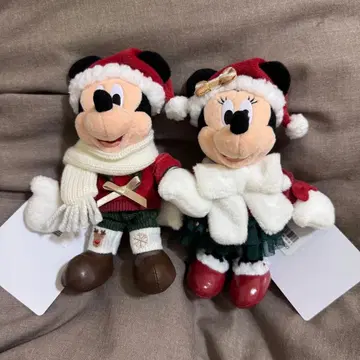 디즈니 크리스마스 인형 배지 미키 미니 2025