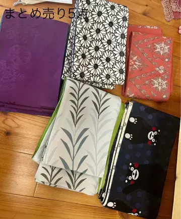 기모노 오비 5점 묶음 판매