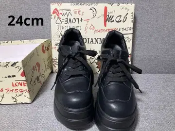 통굽 스니커즈 11cm 신장 up 블랙 인힐 스니커즈 24cm