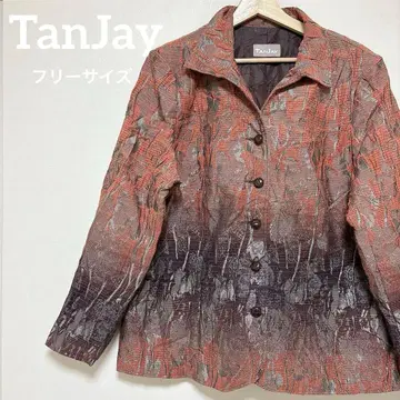 새상품급 TanJay 테일러드 자켓 오렌지 계열 프리 사이즈