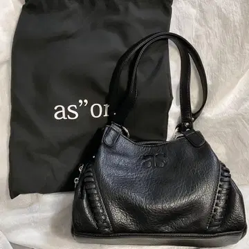 as'on 숄더백 토트백 블랙