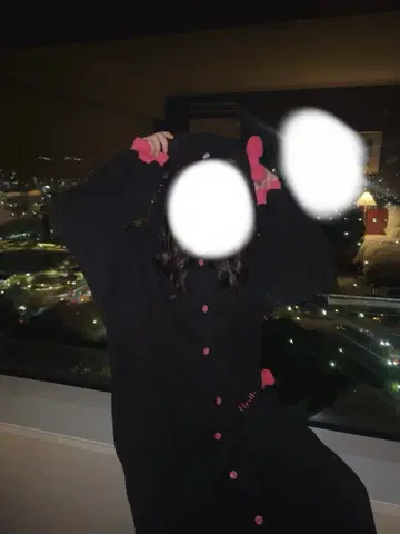 헬로키티 인형옷 블랙