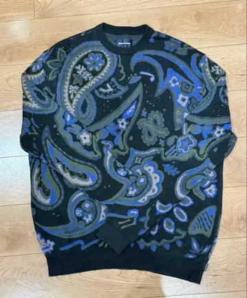 thisisneverthat 페이즐리 무늬 스웨터 XL
