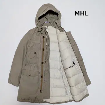 MHL 마가렛호웰 베이지 모즈 다운 코트