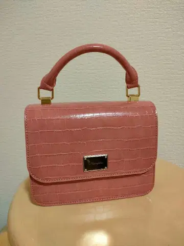 머큐리 듀오 악어 미니 백 핑크