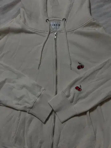 KIRSH 화이트 지퍼 후드티