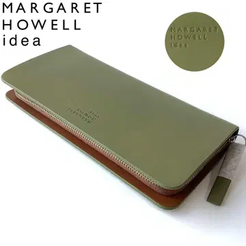 새상품 마가렛호웰 벤자민 지퍼 장지갑 올리브 그린