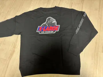 X-LARGE 고릴라 로고 블랙 맨투맨