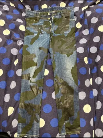 DSQUARED2 디스퀘어드 카모플라쥬 페인트 데님