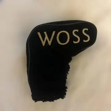 WOSS 퍼터용 골프헤드커버 블랙