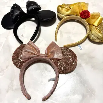 디즈니 초귀여운 머리띠 3세트!! 디즈니랜드