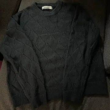 60% Beslow 니트 차콜 시즈니룩 모노톤 코디