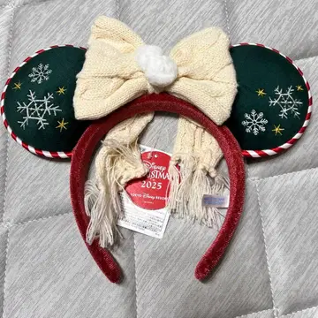 디즈니 크리스마스 2025 미키 귀 머리띠 택 포함 새상품