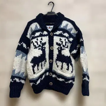 FAB 루돌프 무늬 니트 가디건 캐나다제 코위찬 니트 스웨터