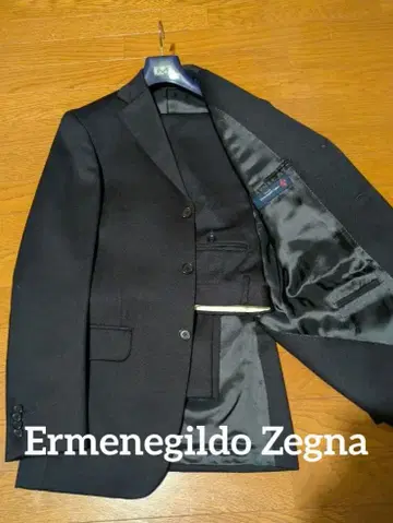 고급 이탈리아제 Ermenegildo Zegna 드레스 수트 블랙