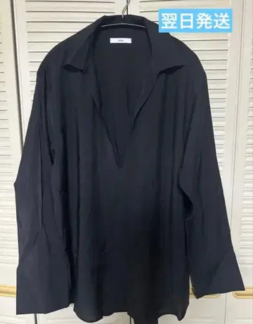 anuke Skipper Sheer Shirts 블랙