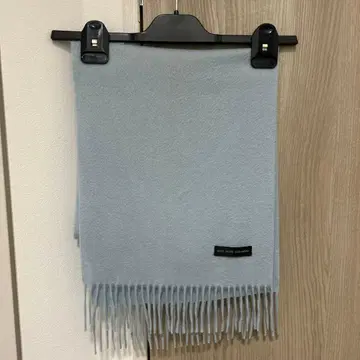 퓨어 캐시미어 100% 스카이블루 머플러 스톨 블루 파랑 무지