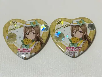 쿠니키다 하나마루 GIGO 홀로그램 하트 캔뱃지 2개