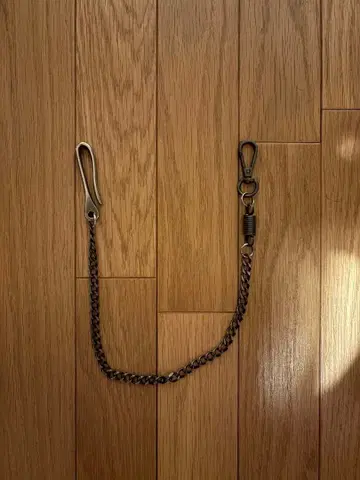 실버 뜨개질 지갑 체인