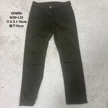 EDWIN LONDON SLIM 올리브 치노 팬츠 W30 x L32